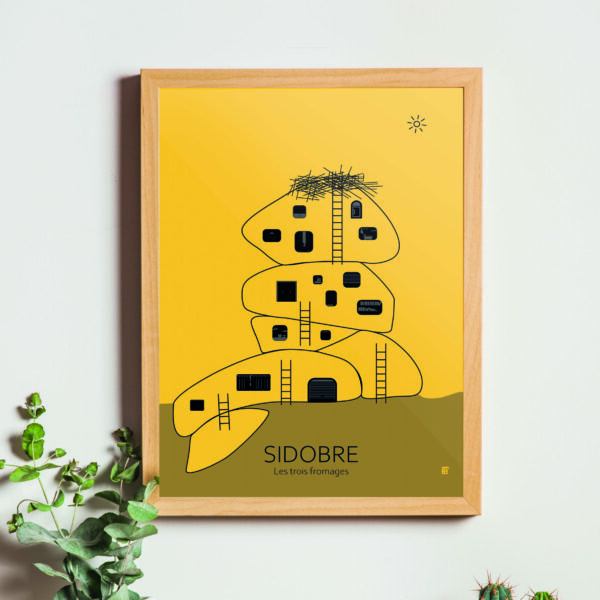 Affiche Tarn Sidobre Les trois fromages le jour
