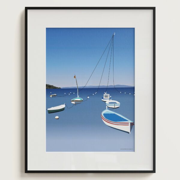 Affiche bord de mer Le Brusc