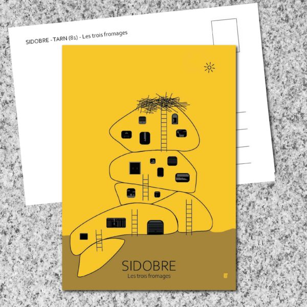 Carte Tarn Sidobre Les trois fromages le jour