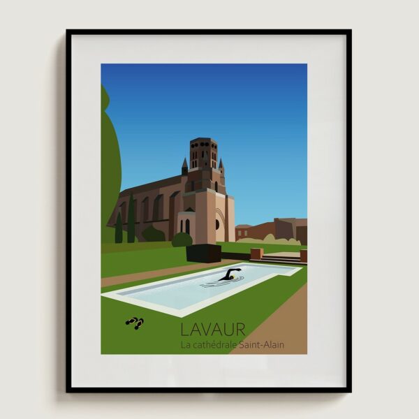 Affiche Lavaur cathédrale