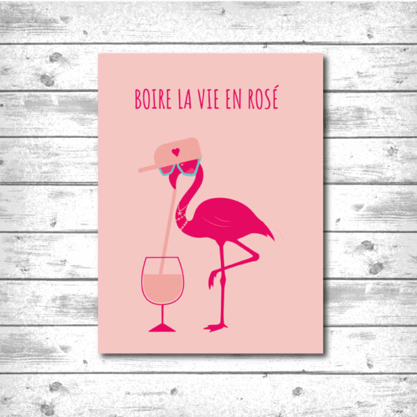 Carte vin rosé